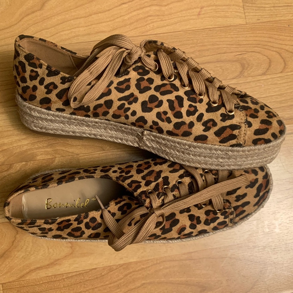 Leopard Espadrille Sneakers
